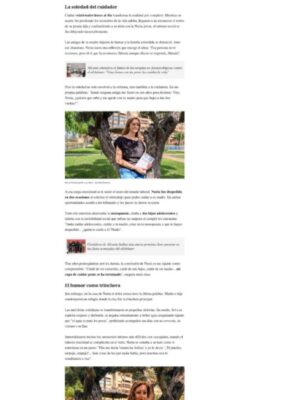 entrevista el español cronicas del cuidador nuria pendas